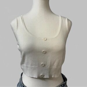 White‎ Button-Up Women's Top